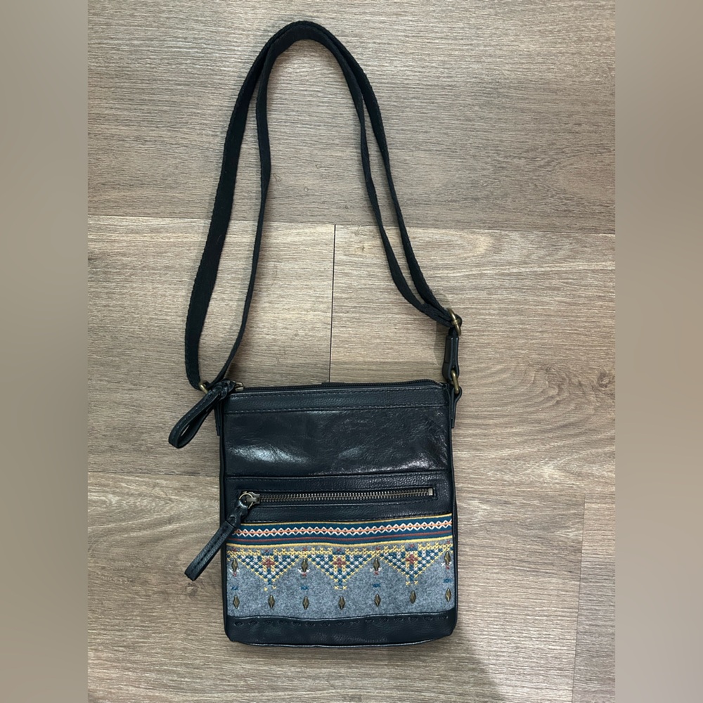 The Sak Pax Swing Leather Black Crossbody Bag - Picture 3 of 4